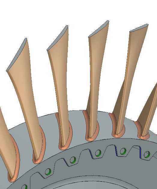 CAD-view of a Blisk blade